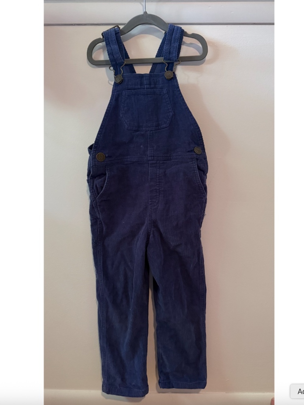 Little English Corduroy Overalls – Navy Size 6
